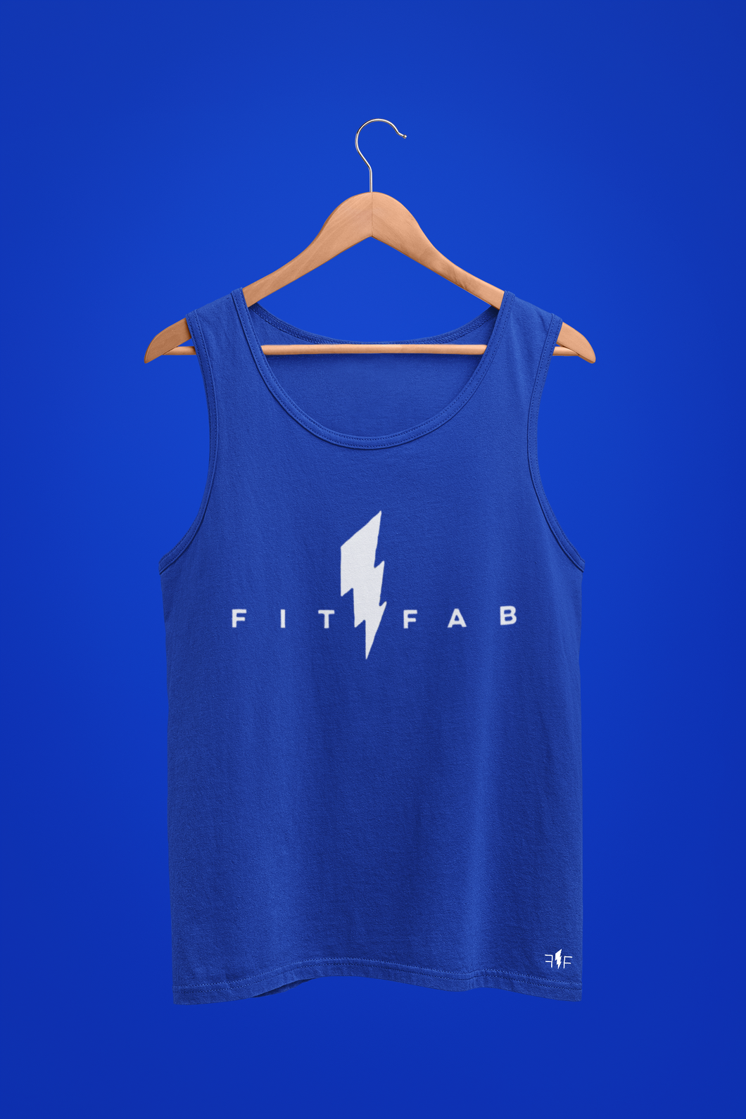 Royal Blue/White Muscle Tank