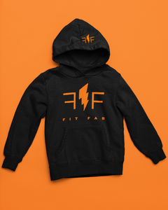 Black/Orange Premium Hoody