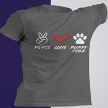 Load image into Gallery viewer, puppy yoga tee
