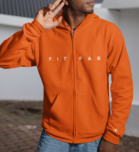 Fit Fab Unisex Fleece Zip-Up Hoodie - Fitfab.net